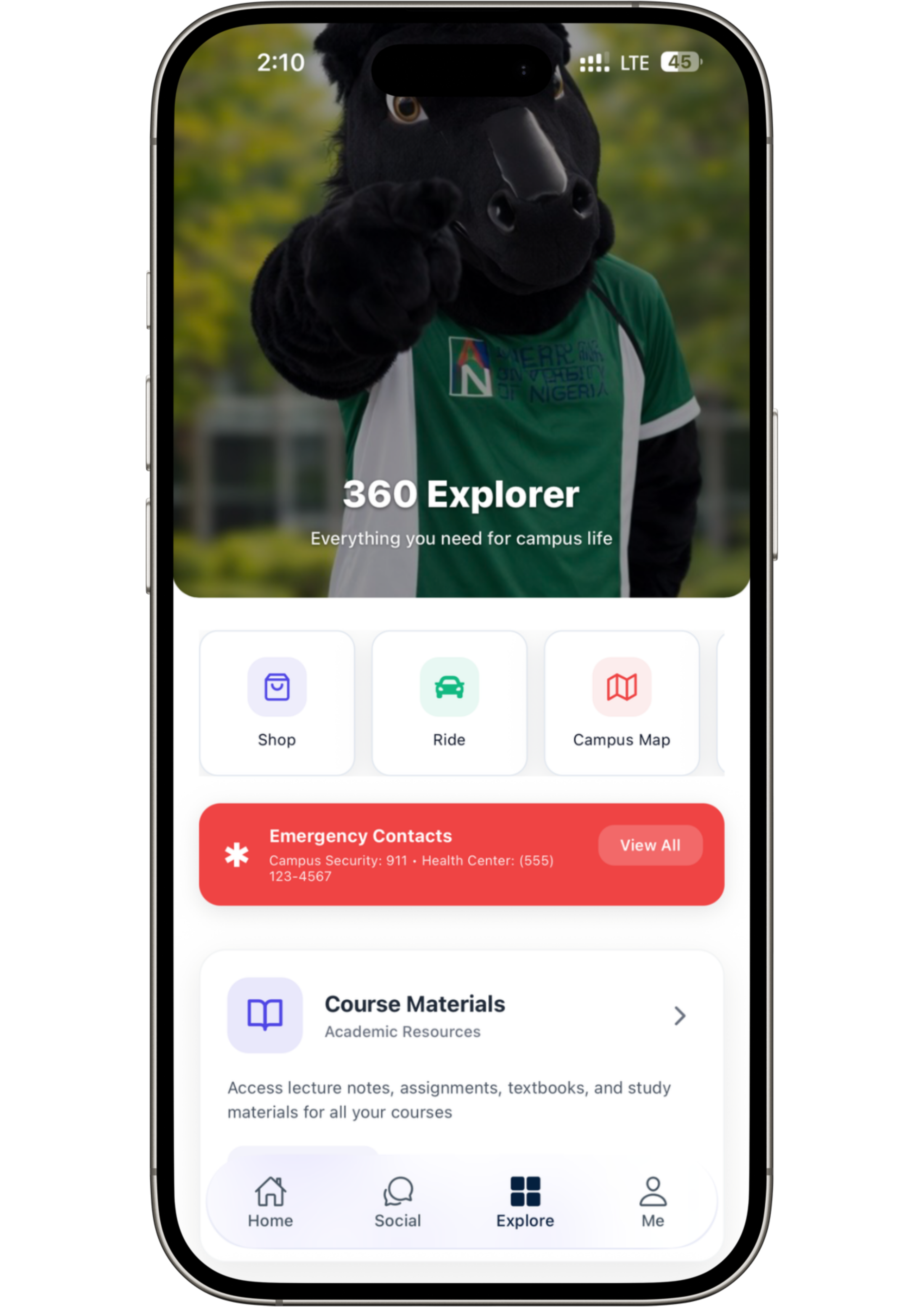AUN360 Explorer screen