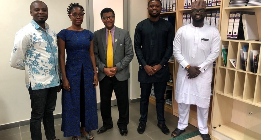 AUN Graduate Students Society Visit Dean Mbah