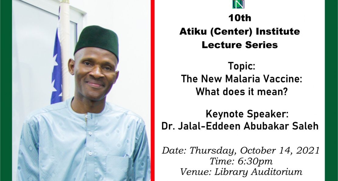 WHO Expert Dr. Jalal-Eddeen to Discuss New Malaria Vaccine at AUN-Atiku Institute Lecture on Thursday