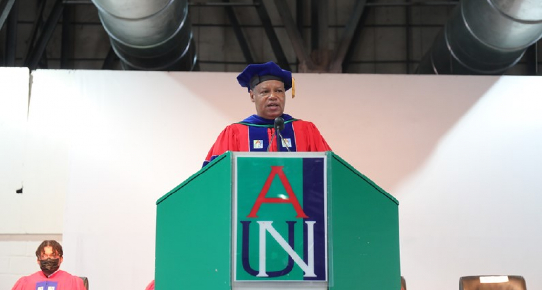 Provost Attahir Yusuf Counsels Freshmen on Opportunities for Self-development at AUN