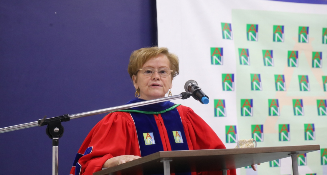 President Ensign Lists Merits of American-style Education, as AUN Holds Colorful Spring 2022 Convocation and Pledge Ceremony