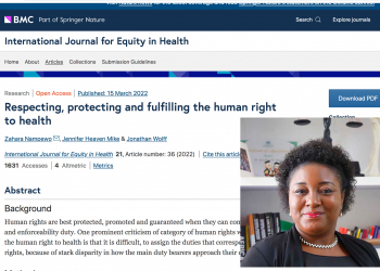 Faculty Publishing: Dimensions of Right to Health Examined in New Study by AUN Professor Jennifer Mike and Others