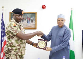 At Reception for 23 Brigade Commander, AUN President Restates Collaboration with Military On Security, Knowledge-Sharing   