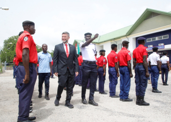 AUN Safety &amp; Security Unit Gives President DeWayne Frazier Traditional Parade of Honor