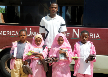 AUN Student Mujaheed Zakari Facilitates Back-to-School Reintegration for Indigent Kids