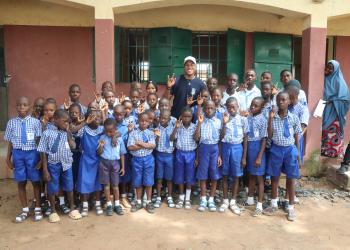 AUN Student Oghenemaro Ese-Ejakpovi Supports Education of Physically-Challenged Kids in Jimeta