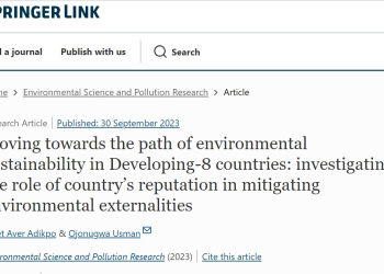 AUN CMD Faculty Janet Adikpo Investigates Impact of Country Reputation on Environmental Sustainability