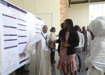 AT SITC's 16th Senior Design Project Poster Exhibition, President Frazier, Deans Ozcan Azilkan, Byron Applaud Quality of Projects, Students’ Determination