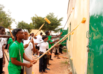 AUN instills civic engagement in freshmen as they give facelift to public school in Mbamba