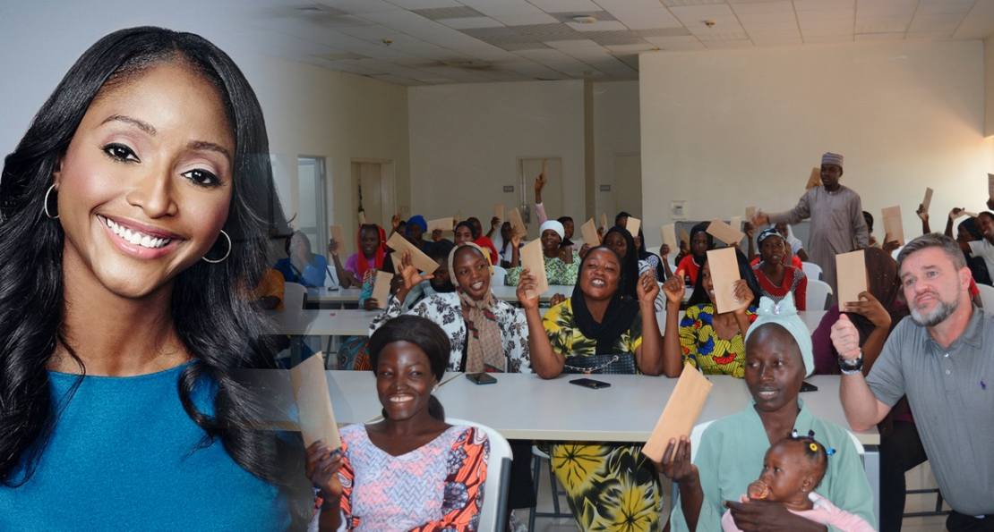 British Journalist Isha Sesay Donates $1000 to AUN’s New Foundation School