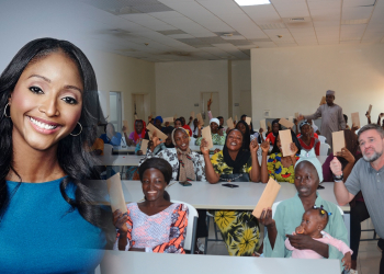 British Journalist Isha Sesay Donates $1000 to AUN’s New Foundation School