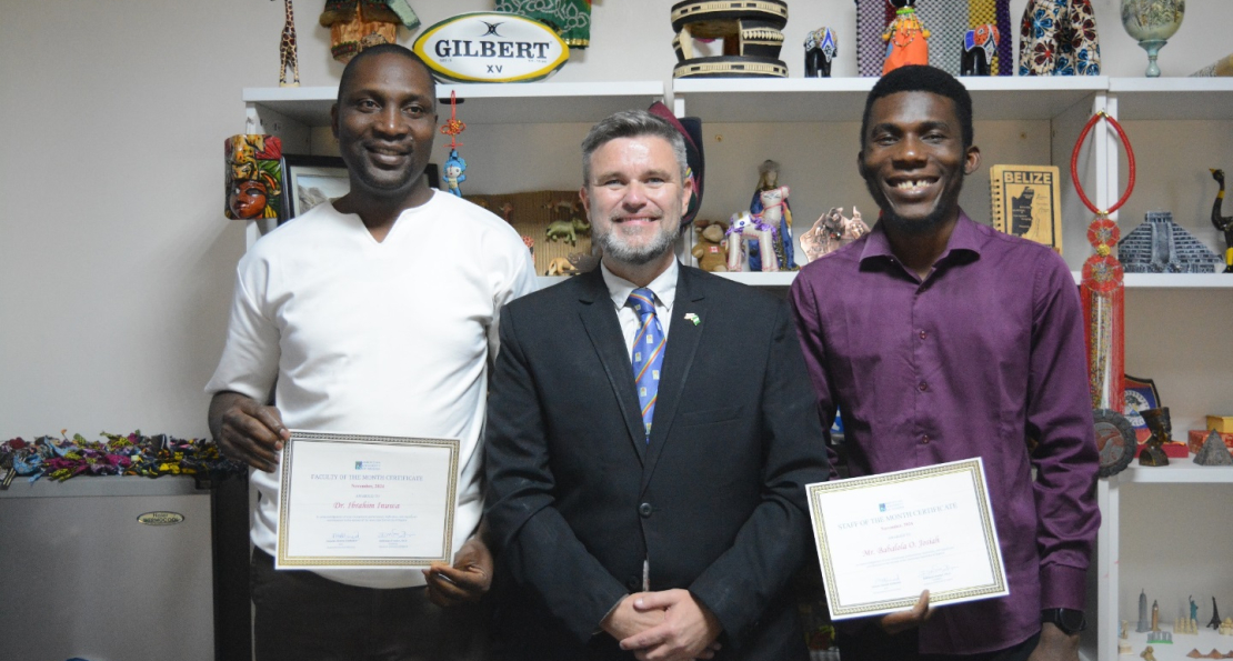 American University of Nigeria Recognizes Outstanding Faculty and Staff for November 2024