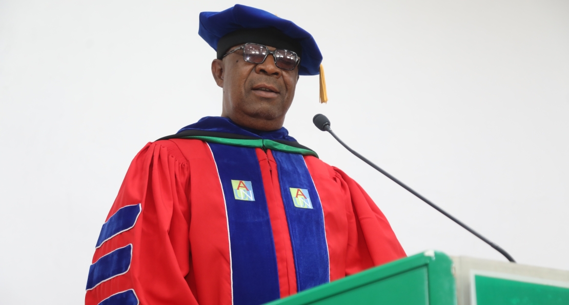 AUN Registrar Daniel Okereke Emphasizes University's Rich Legacy at Spring 2025 Pledge