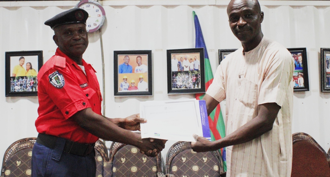 AUN Security Department Honors Staff of the Month