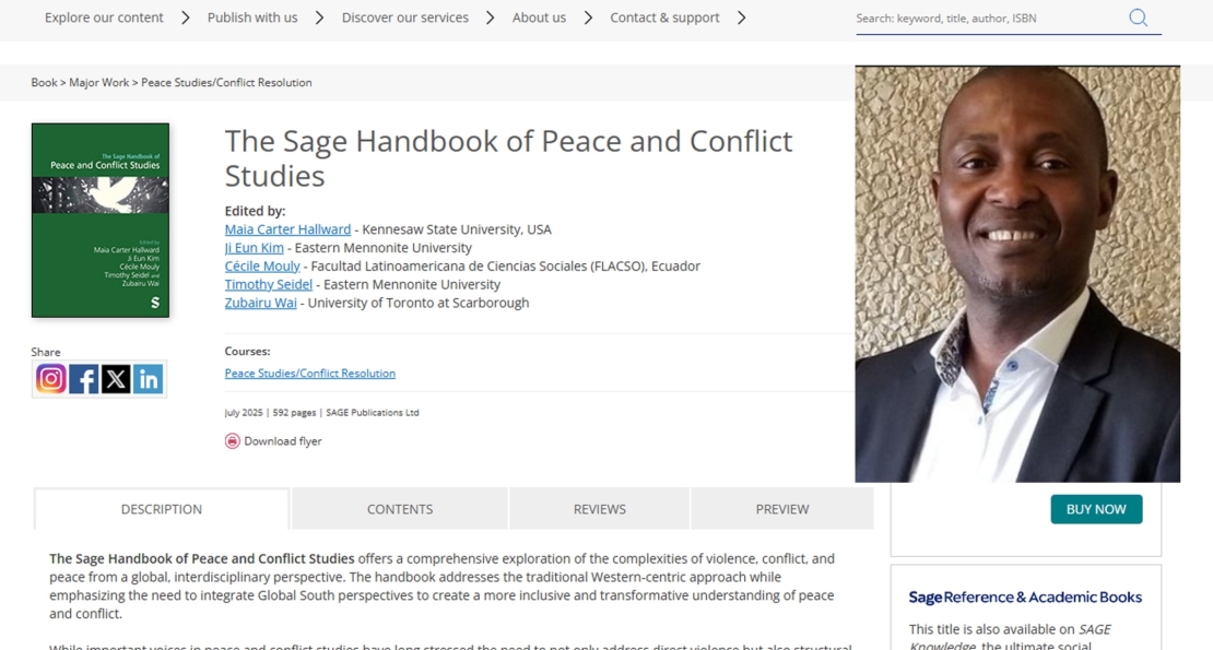 AUN Scholar Contributes to Global Peace and Conflict Studies Discourse