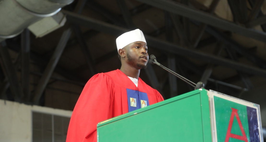 SGA President to Freshmen: “Take Charge of Who You Are”