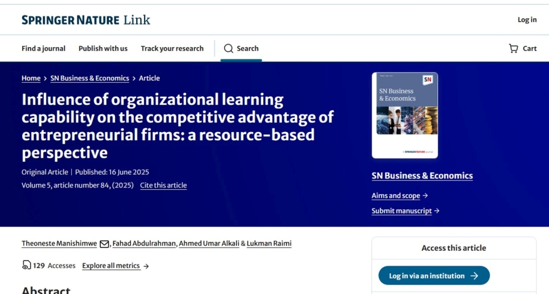 Study Finds Learning and Knowledge Sharing Drives Business Success in Developing Economies