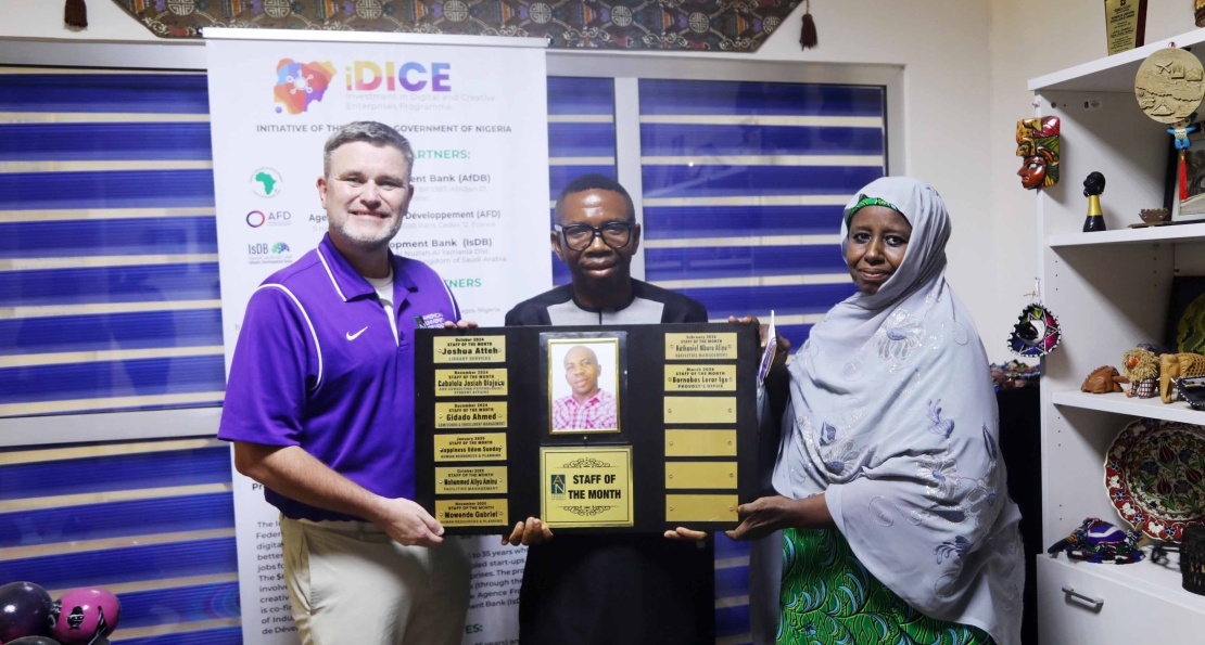 AUN Recognizes Mr. Barnabas Ioror as staff of the Month for march, 2026.