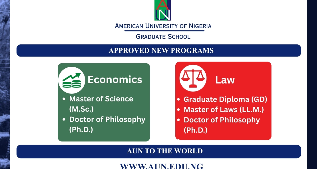 AUN Receives NUC Approval for New Postgraduate Programs