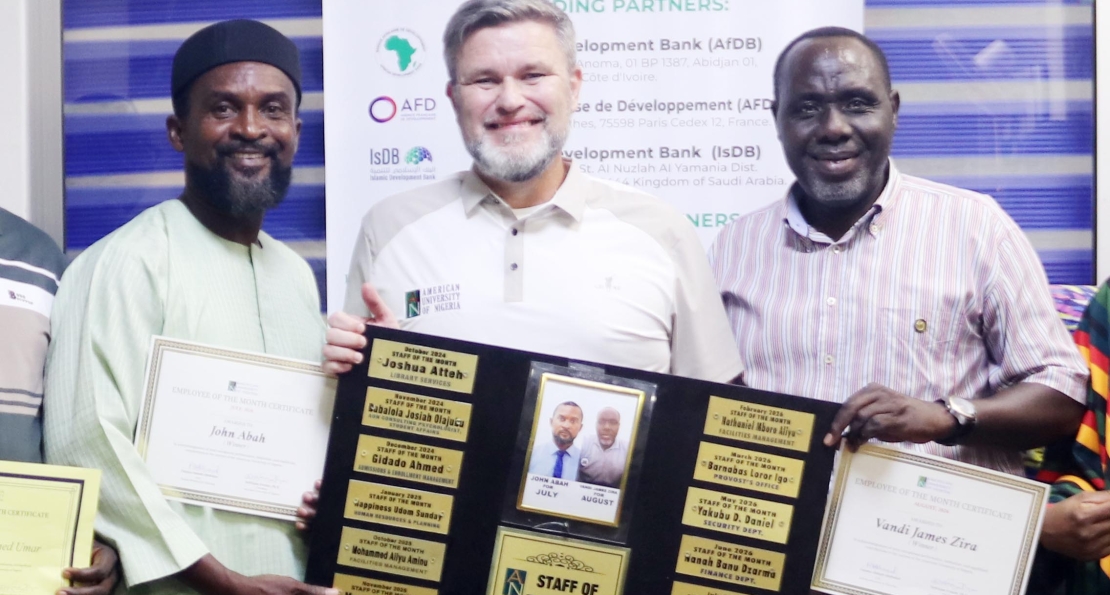 AUN Reaffirms Commitment to Staff Recognition as Two Employees Receive Excellence Awards