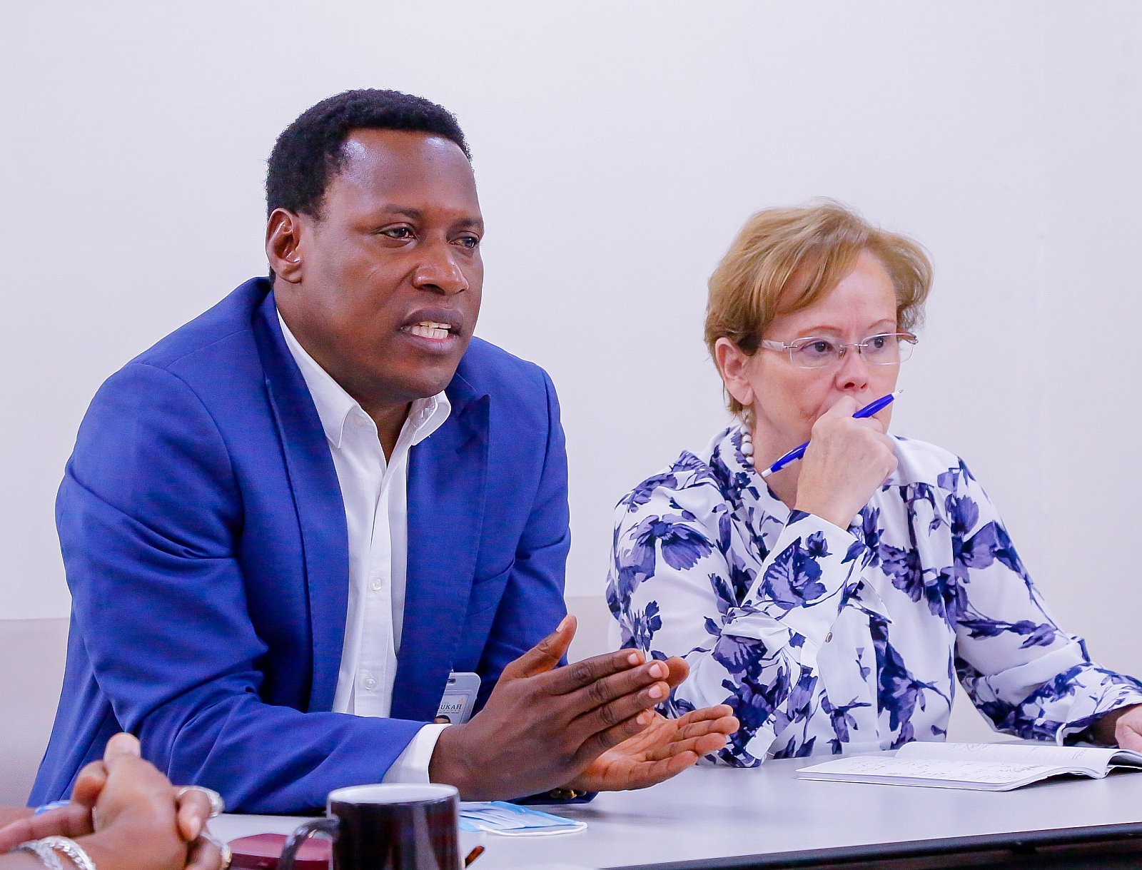 President Margee Ensign hosted Fr. Atta Barkindo, Director of Kukah Centre and representative of the National Peace Committee headed by former Head of State General Abdulsalam Abubakar, in her office