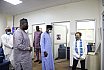 Dr. Umar Abubakar Hashindu, Managing Director, Yola Electricity Distribution during a courtesy visit to AUN, received by President Margee Ensign 
