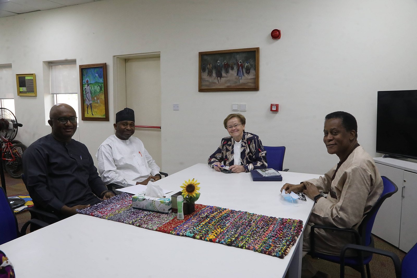 President Margee Ensign receives management of Fidelity Bank, Yola Town Branch 